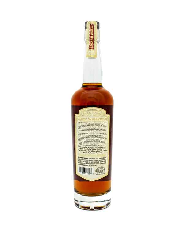 Detrick Full Proof Single Barrel Rye Whiskey Batch 005