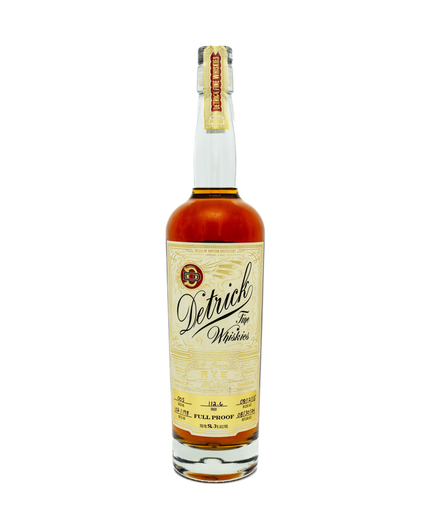 Detrick Full Proof Single Barrel Rye Whiskey Batch 005